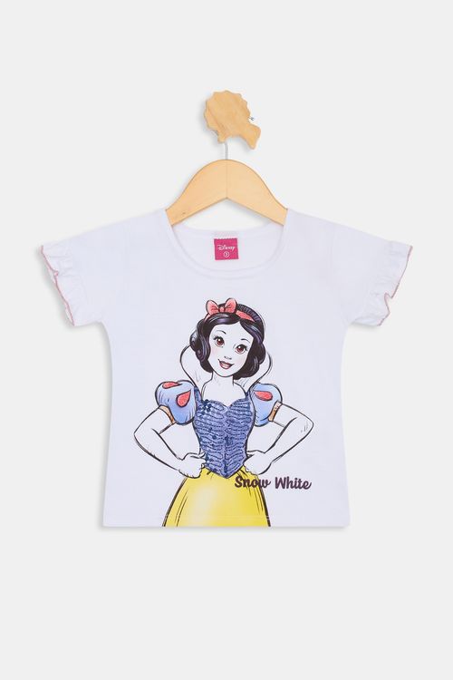 Blusa inf1/3nas branca de neve branco