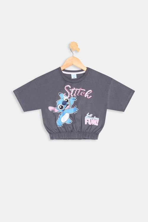 Blusa inf101/16nas stitch paete elas cinza escuro
