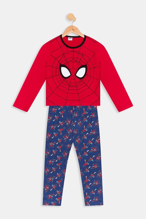 Aces inf ajj004 pijama 12-16 poly spid vermelho medio