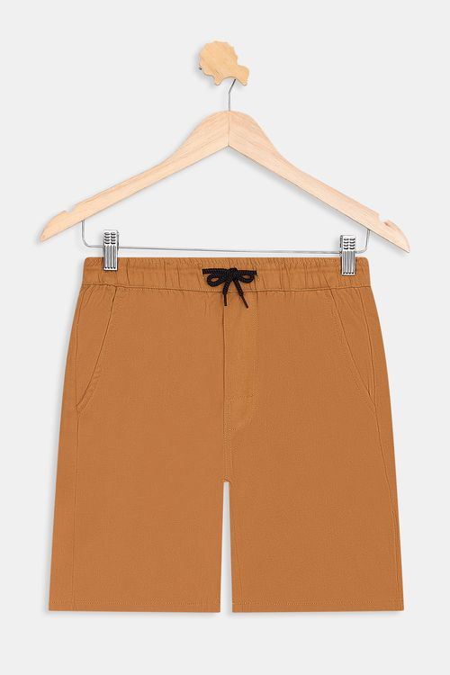 Bermuda Infantil Twill Bege Médio - Conforto e Estilo