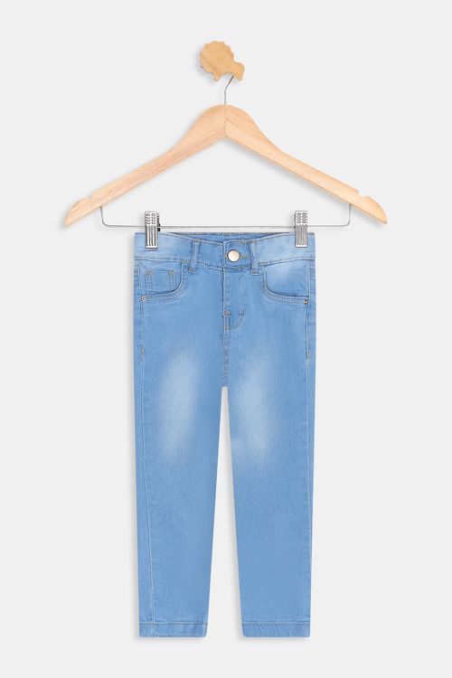 Calça Jeans Skinny Infantil Azul Claro Caedu