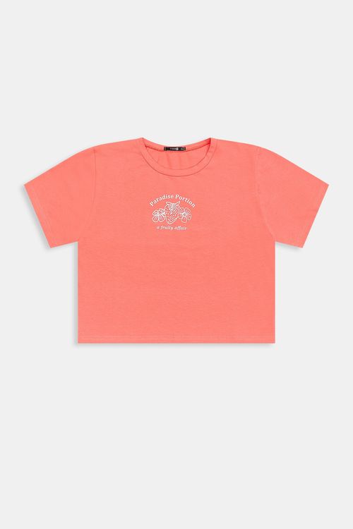 Top fem prom mc 037039-44 mini morango laranja claro