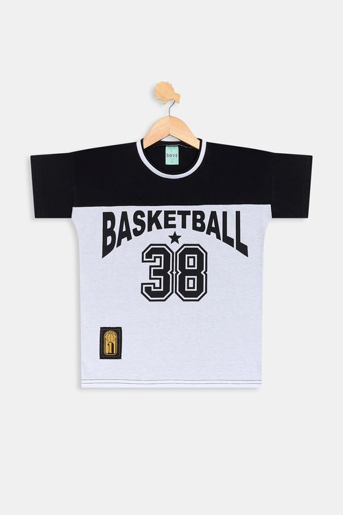 Camiseta Infantil Caedu Basketball 38 Algodão 10-16 Anos