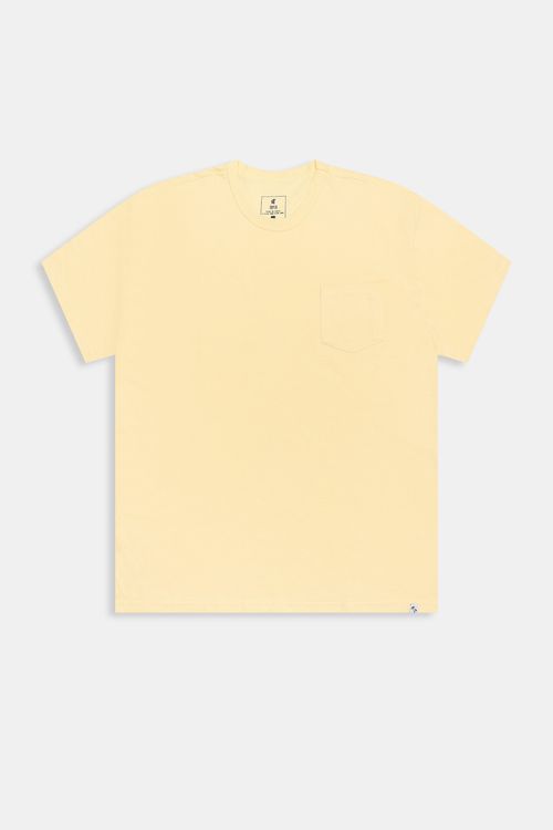 Camiseta Masculina Caedu Favinho Amarela Bolso