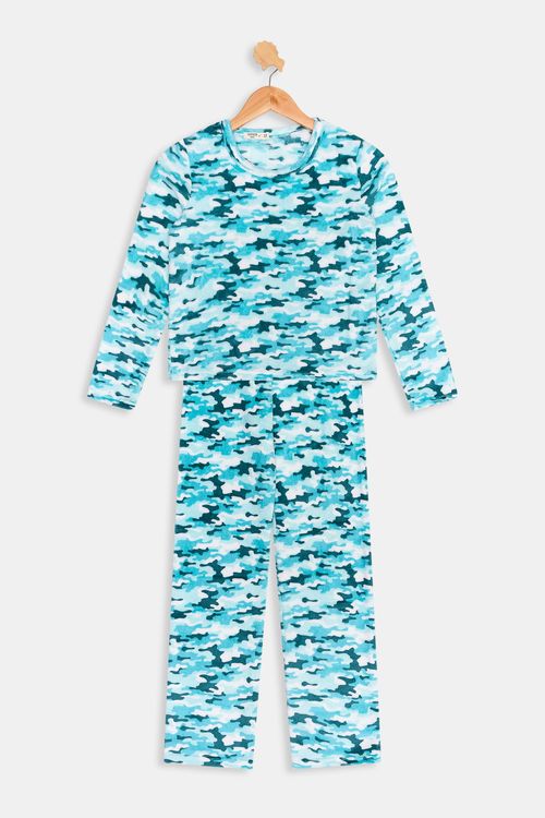 Aces inf ajj007 pijama 12-16 crl camufl estampado