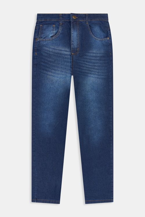 Calca masc jns 218367 slim escuro jeans azul escuro