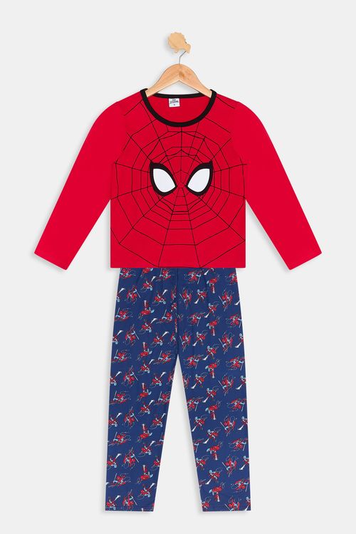 Aces inf atj017 pijama poly 4-10 spide vermelho medio