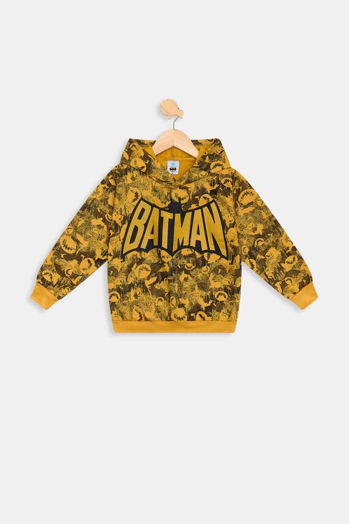 Blusão Infantil Batman Amarelo 4 a 10 anos