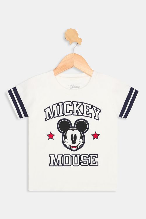 Camiseta inf1/3nosc55i2524college mickey off white