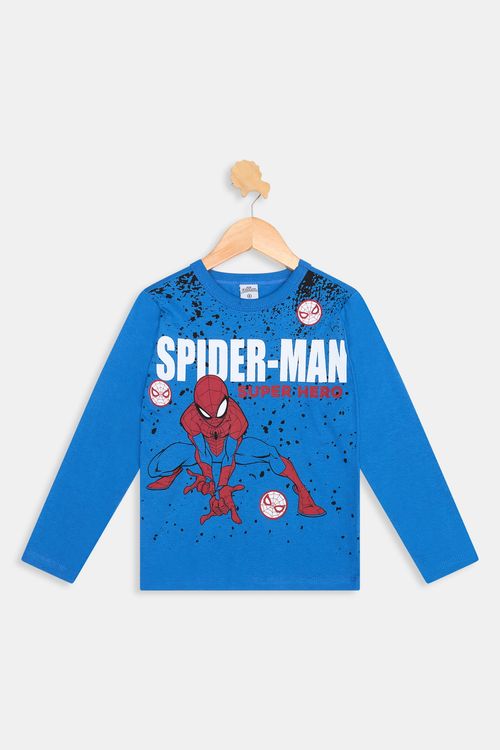 Camiseta ml inf4/10nos cdinfo161 spider azul escuro
