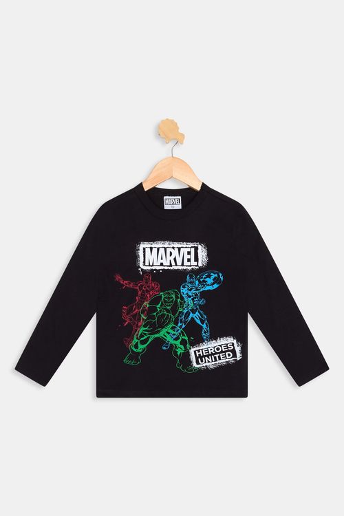 Camiseta ml inf4/10nos cdinfo165 marvel preto