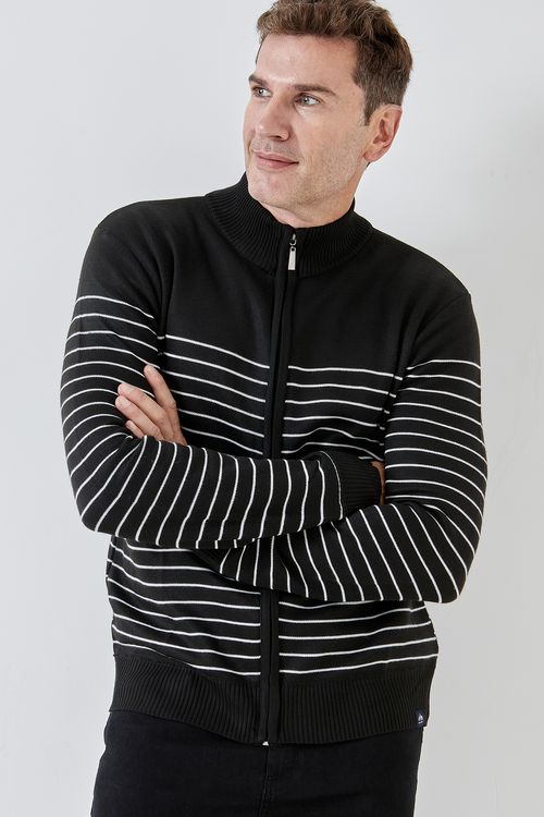 Masc promo mcs014 sueter list full zip preto