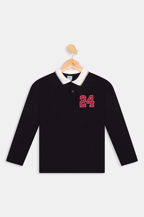 Polo ml inf10/16nos 1275135 college pto preto
