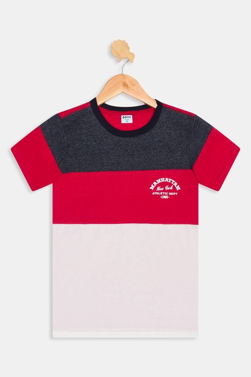 Camiseta mc inf10/16nos 1274885 rec mho/ vermelho claro