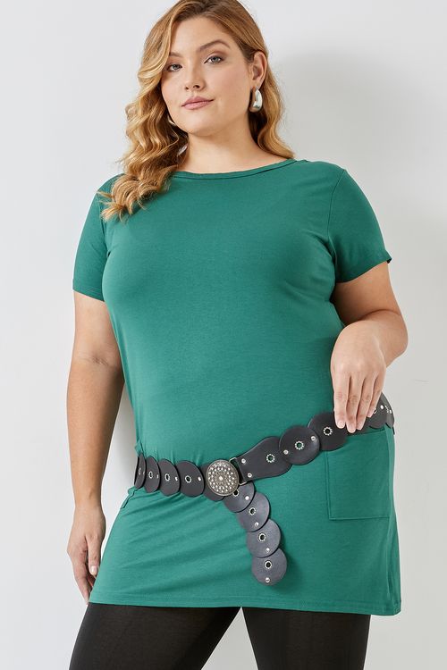 Vestlegging fem fpm casu dois bolsos ver verde medio