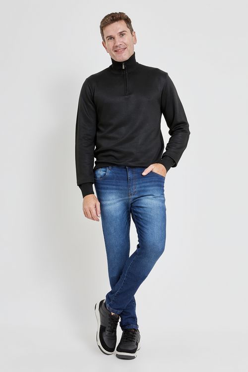 Calca masc aj 70424 skinny jns esc jeans azul escuro