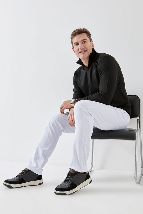 Calca masc mesa pb100 srj slim five bran branco