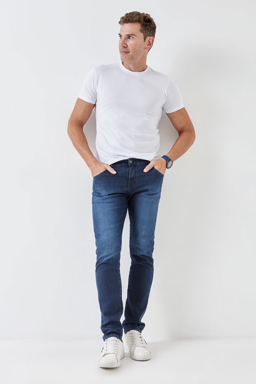 CALCA MASC MESA R04 JNS RETA ESCURO - JEANS ESCURO