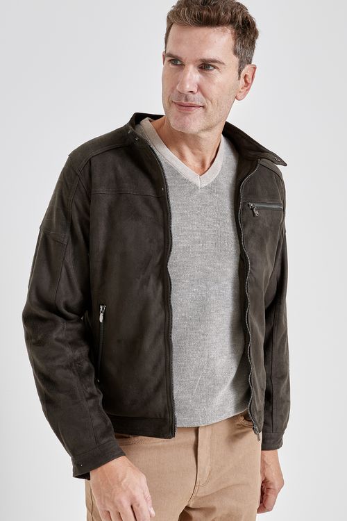 JAQUETA MASC CASUAL MCJ 201 W SUEDE - CARAMELO