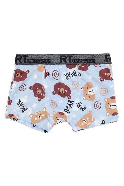 Cueca boxer micro bear - 4 ao 8 estampado