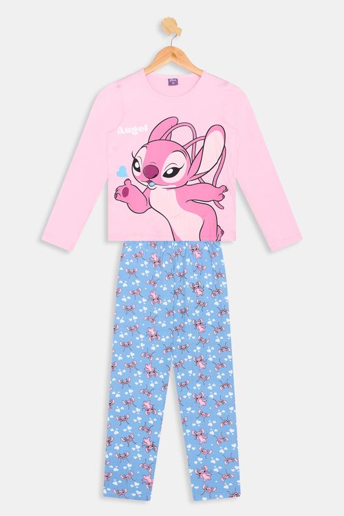 Aces inf abj014 pijama poly 12-16 ange rosa claro