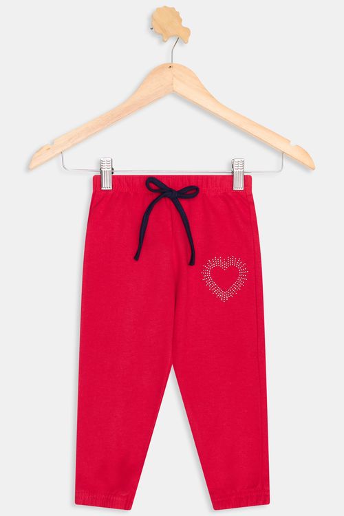 Calca inf1/3nas 2 mol verm aplique vermelho
