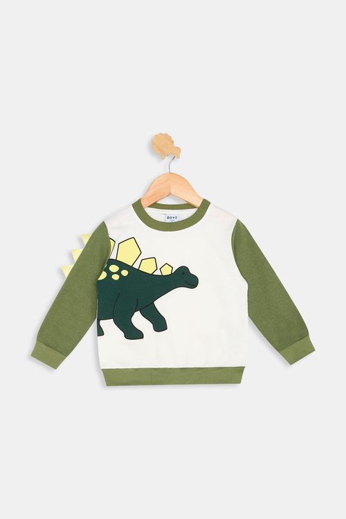 Moletom inf1/3nos1275106 dino int verde