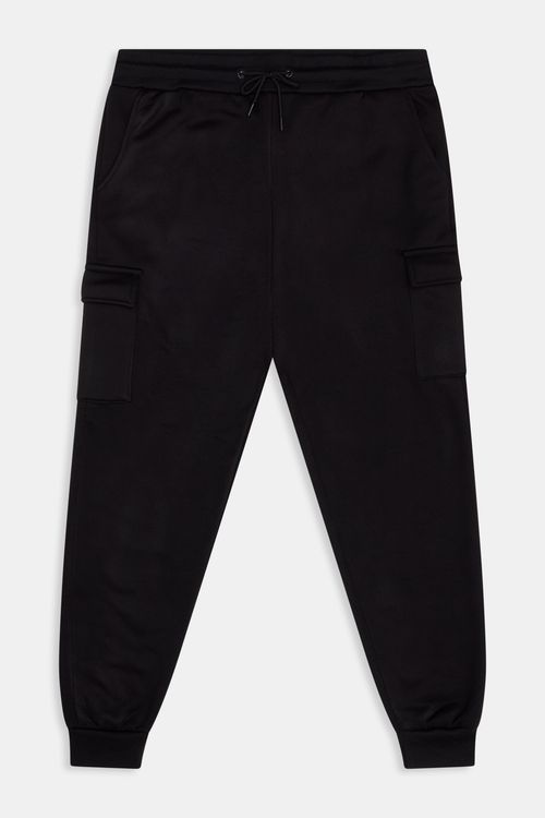 Masc super mpa004 calca mol jogger cargo preto