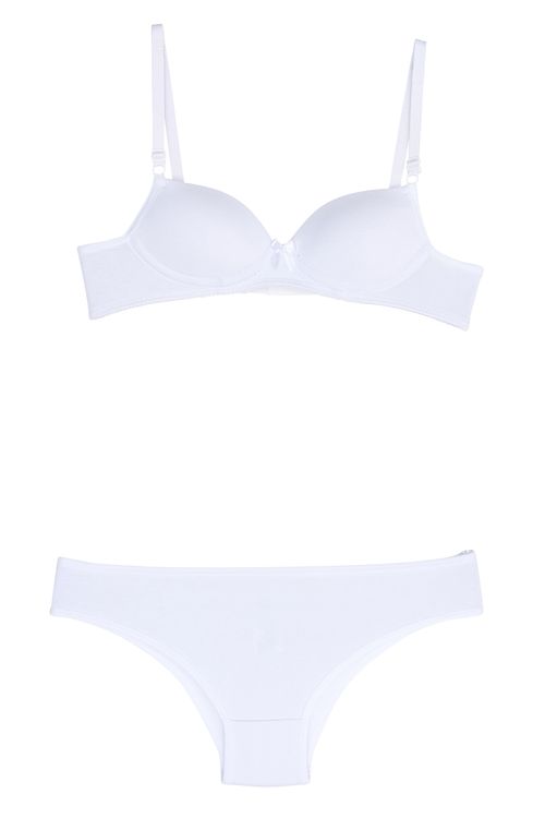 Conjunto cotton branco bojo 12-16 branco