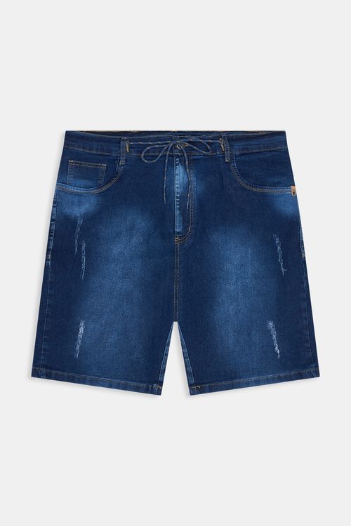 Bermuda masc spr 1075 jns pui esc jeans azul escuro