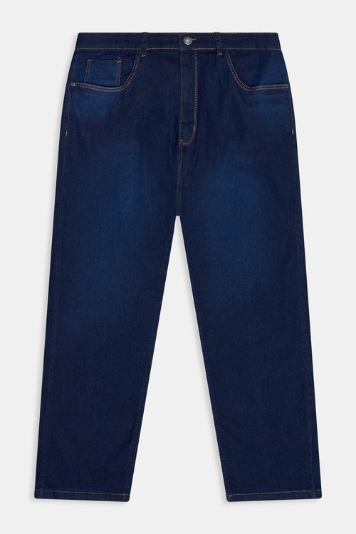 Calça masc super 1029 jns esc reta jeans azul escuro