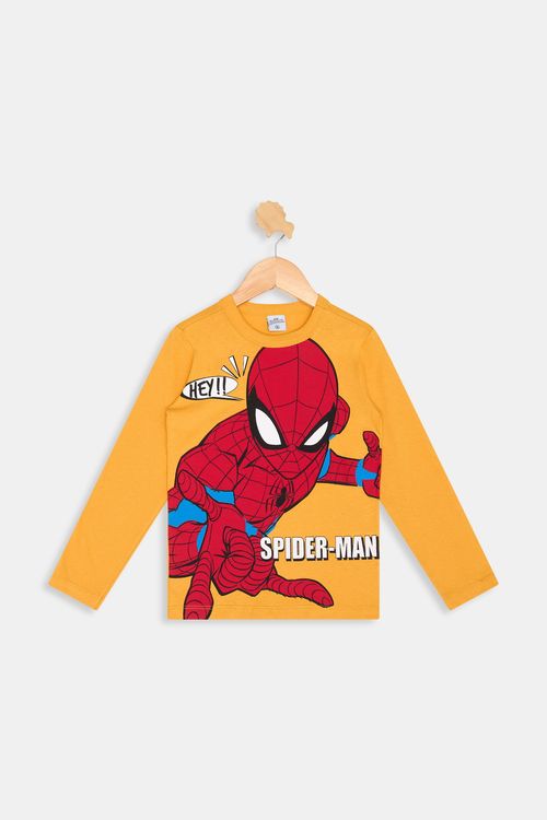 Camiseta ml inf4/10nos cdinfo166 spider amarelo