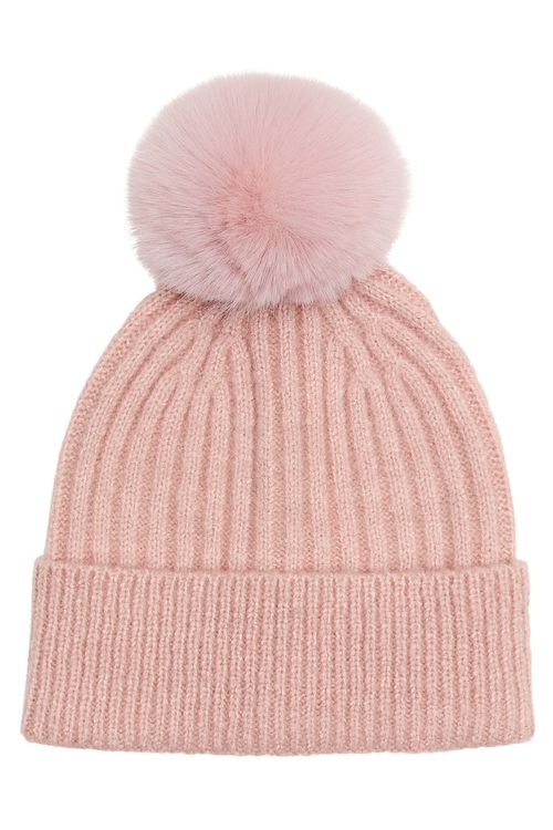 Aces fem aio015a gorro jacquard rose rosa medio