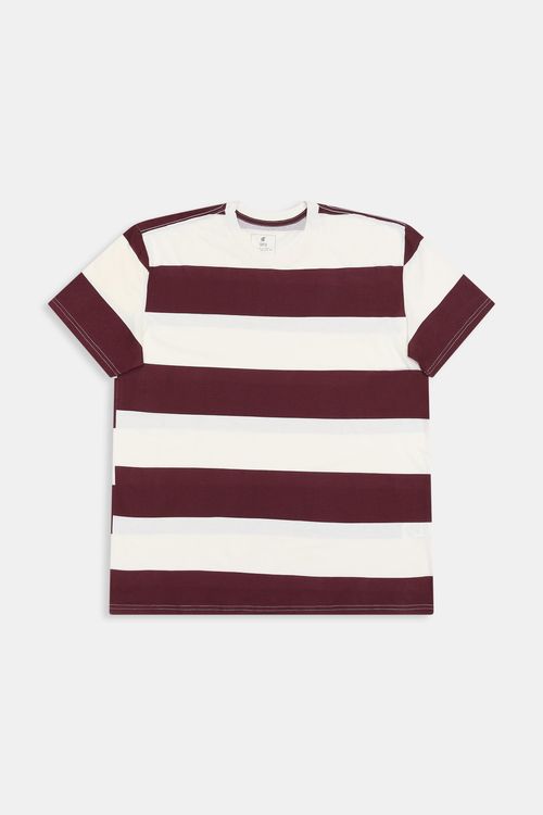 Camiseta plus m3037_ca list vinho vermelho escuro