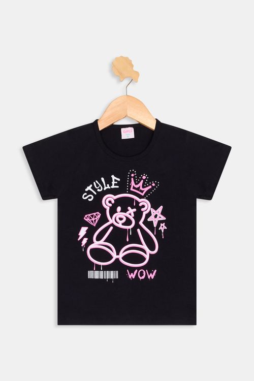 Blusa inf10/16nas urso street pto preto