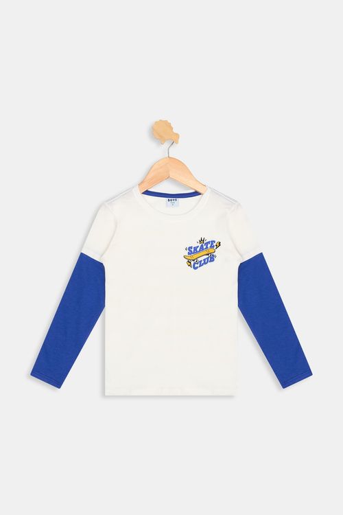 Camiseta ml inf4/8nos 1275153 sob off az off white