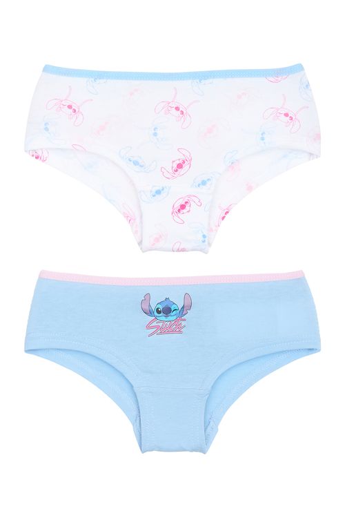 Kit calcinha aces 4-10 abc007 stitch estampado