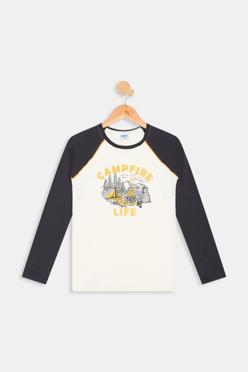 Camiseta ml inf10/16nos 1275112 raglan m off white