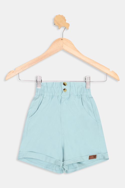 Shorts Infantil Menina Azul Bebê