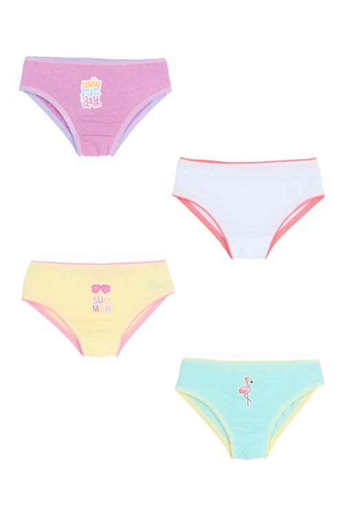 Kit 4x1 calcinha - 4 - summer sortido
