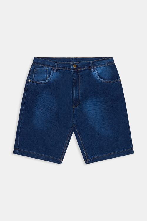 Bermuda masc spr reta 9174 jns esc jeans azul escuro