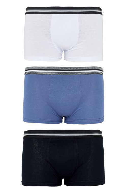 Kit cueca boxer 3x1 malha - p sortido