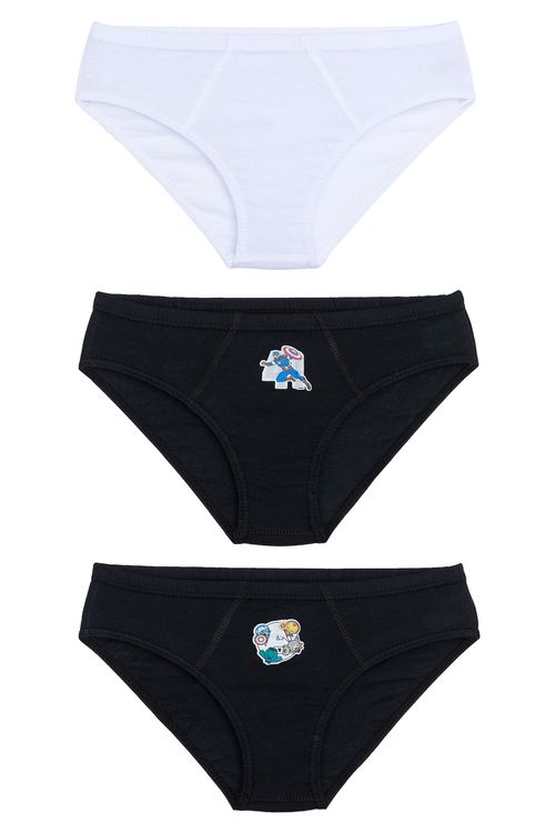 Kit cueca avangers 3x1- tam 12 sortido