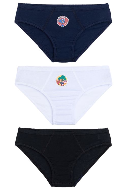 Kit cueca avangers 3x1- tam 10 sortido