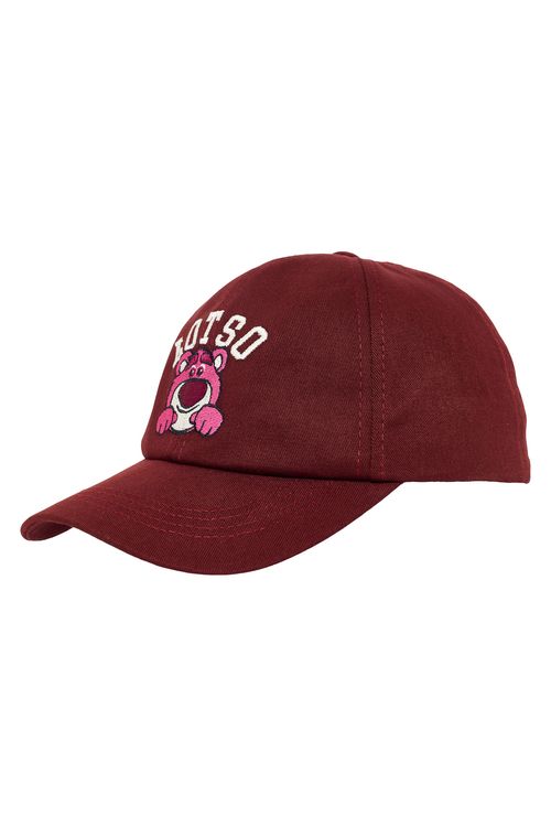 Bone fem - lotso - u vermelho escuro