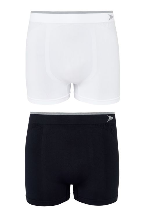Cuecas Boxer Masculinas Kit 2 Preto e Branco