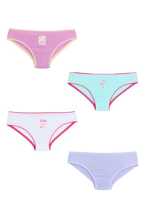 Kit 4x1 calcinha - 10 - summer sortido