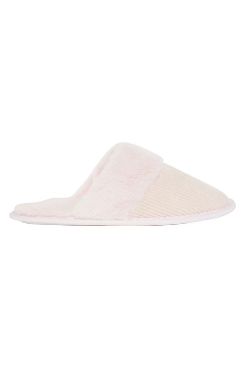 Aces fem aif001 pantufa canelada pelo rosa
