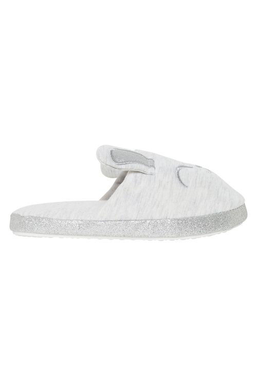 Aces fem aif002 pantufa orelha 3d msc cinza claro mescla
