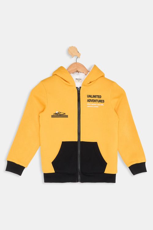 Inf 4/8 nos itj011 mol ab capuz c/ rec amarelo escuro